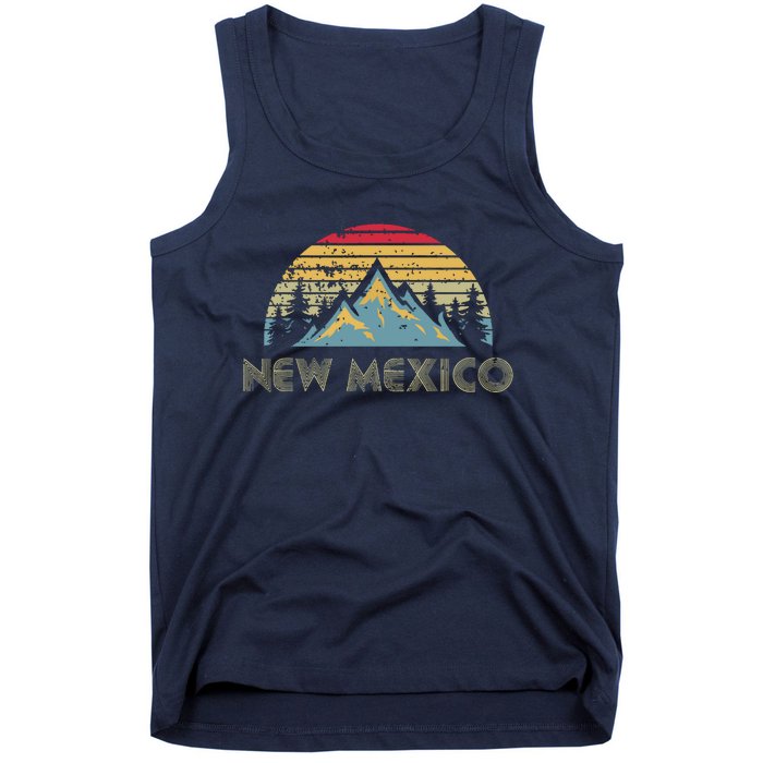 New Mexico Retro Vintage Mountains Nature Hiking Sh Tank Top