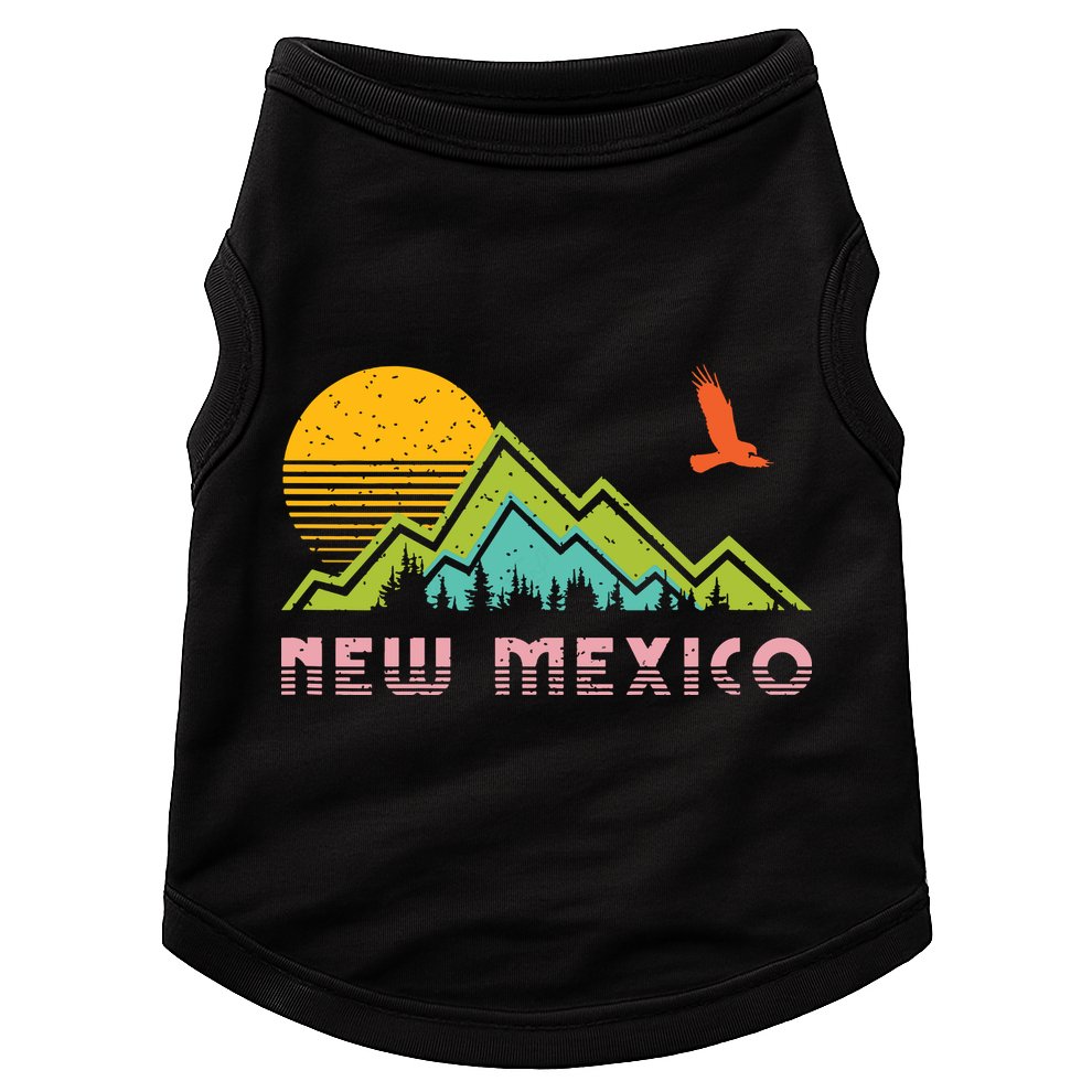 New Mexico Retro Vintage Throwback And Gift Doggie Tank