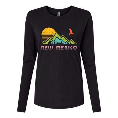 New Mexico Retro Vintage Throwback And Gift Womens Cotton Relaxed Long Sleeve T-Shirt