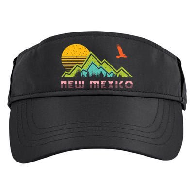 New Mexico Retro Vintage Throwback And Gift Adult Drive Performance Visor
