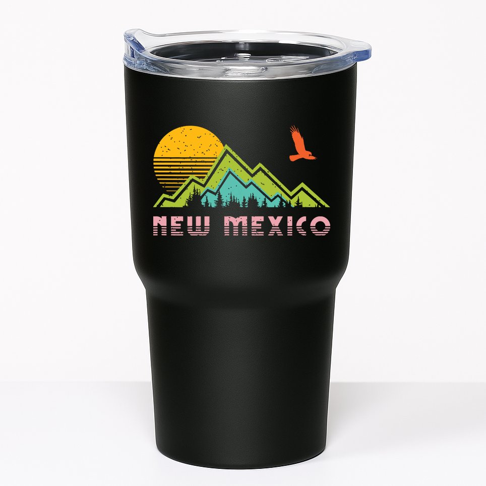 New Mexico Retro Vintage Throwback And Gift Tumbler