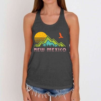 New Mexico Retro Vintage Throwback And Gift Women's Knotted Racerback Tank