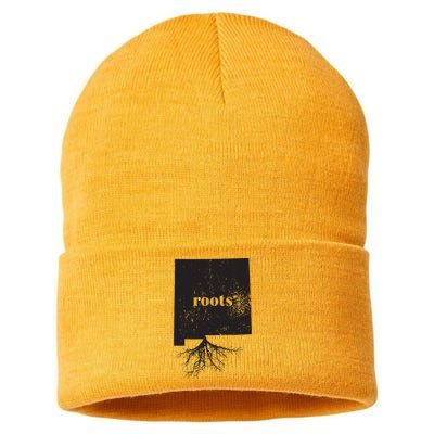 New Mexico Roots State Map Home Love Pride Gift Sustainable Knit Beanie