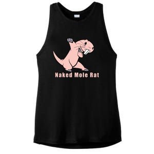 Naked Mole Rat With Life Ladies PosiCharge Tri-Blend Wicking Tank