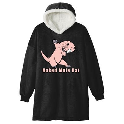 Naked Mole Rat With Life Hooded Wearable Blanket