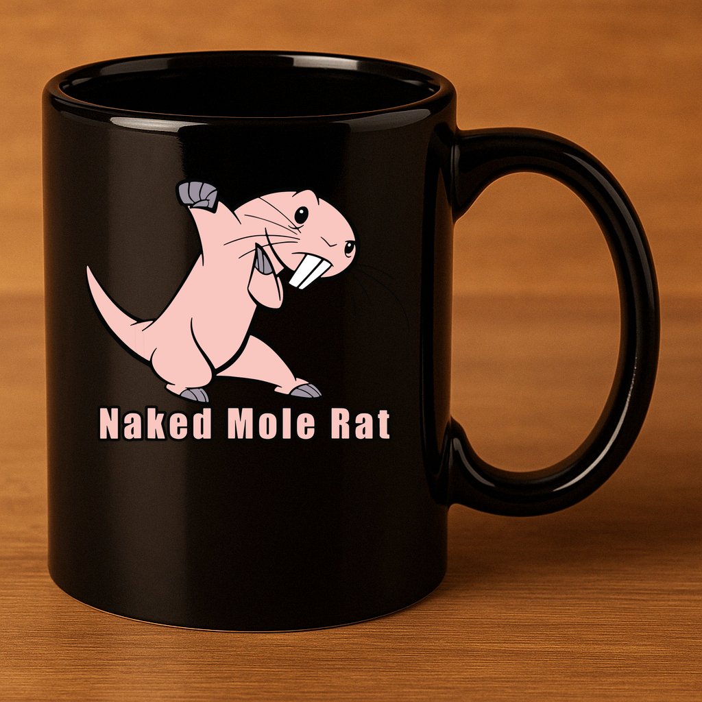 Naked Mole Rat With Life 11oz C Handle Ceramic Mug
