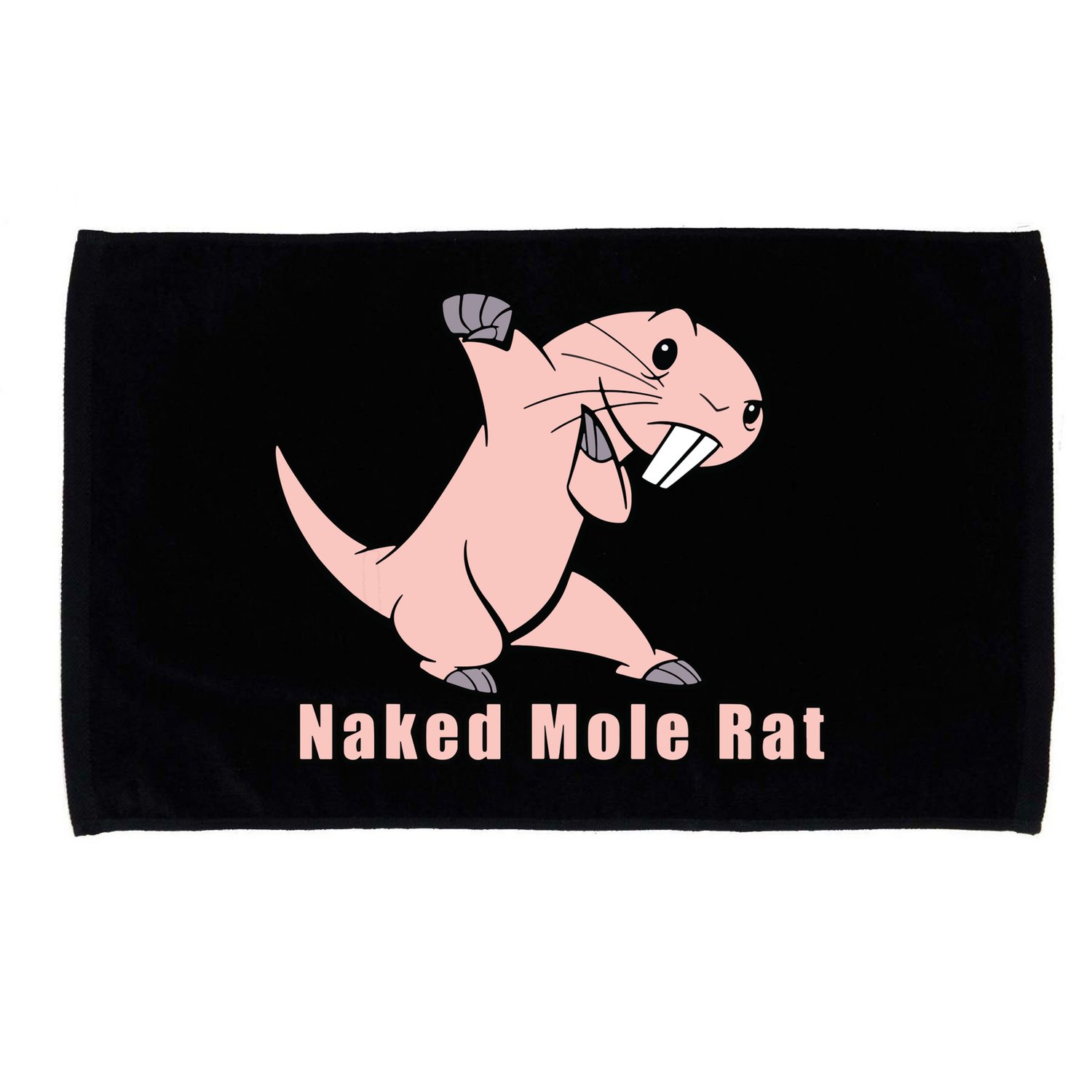 Naked Mole Rat With Life Microfiber Hand Towel