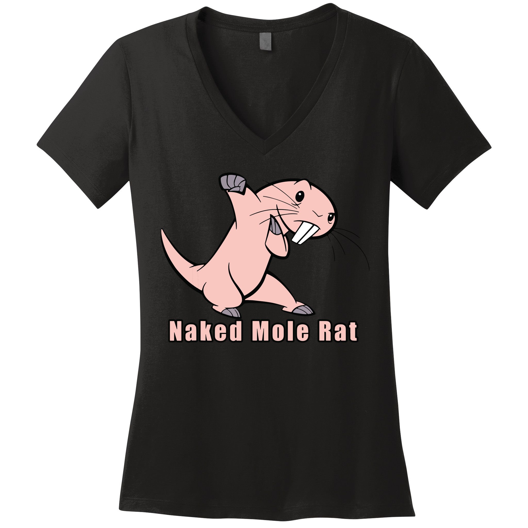 Naked Mole Rat With Life Women's V-Neck T-Shirt