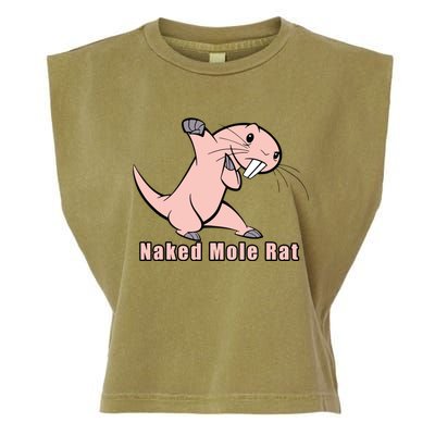 Naked Mole Rat With Life Garment-Dyed Women's Muscle Tee