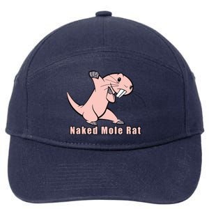 Naked Mole Rat With Life 7-Panel Snapback Hat