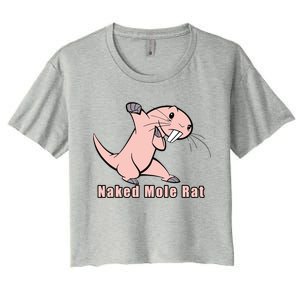 Naked Mole Rat With Life Women's Crop Top Tee