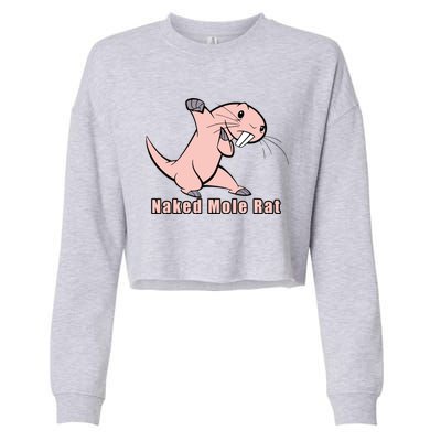 Naked Mole Rat With Life Cropped Pullover Crew