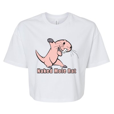 Naked Mole Rat With Life Bella+Canvas Jersey Crop Tee