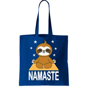 Namaste Meditating Sloth Yoga Namaste Gift Tote Bag