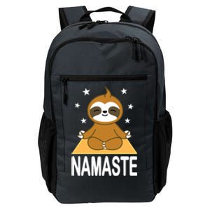 Namaste Meditating Sloth Yoga Namaste Gift Daily Commute Backpack