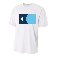 New Minnesota State Flag Youth Performance Sprint T-Shirt