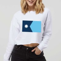New Minnesota State Flag Cropped Pullover Crew