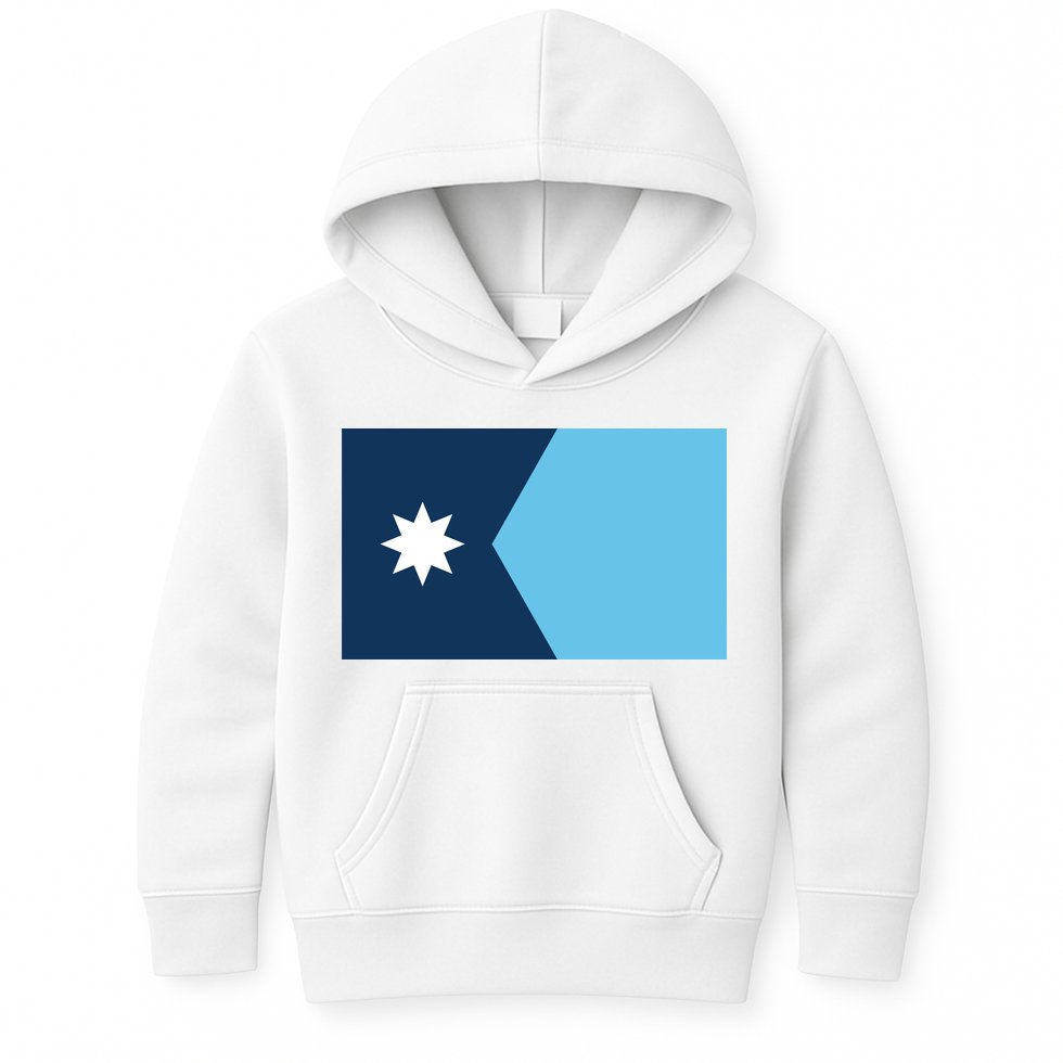 New Minnesota State Flag Kids Hoodie