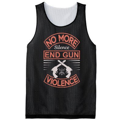 No More Silence End Gun Violence Mesh Reversible Basketball Jersey Tank