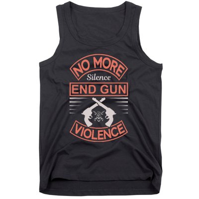 No More Silence End Gun Violence Tank Top