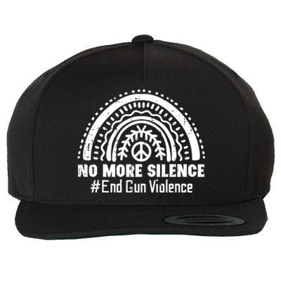 No More Silence End Gun Violence Awareness Month Orange Wool Snapback Cap