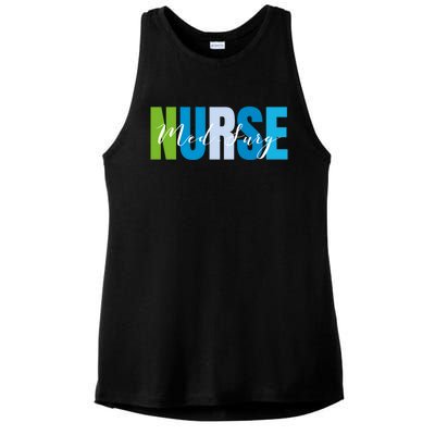 National Med Surg Nurse Medical Surgical Nurse Appreciation Gift Ladies PosiCharge Tri-Blend Wicking Tank