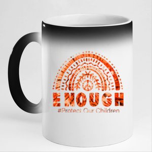 No More Silence End Gun Violence Awareness Month We Wear Orange 11oz Black Color Changing Mug