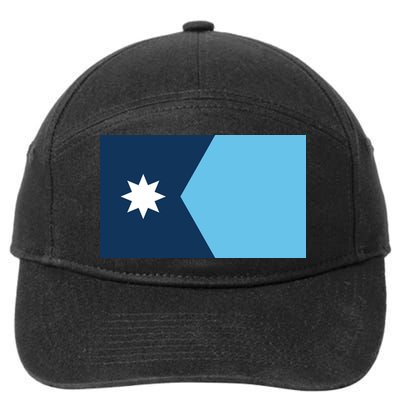 New Minnesota State Flag // 2024 Flag North Star 7-Panel Snapback Hat