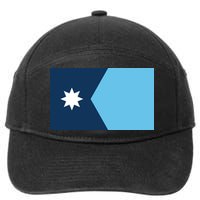 New Minnesota State Flag // 2024 Flag North Star 7-Panel Snapback Hat
