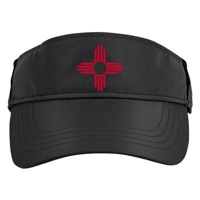 New Mexico State Flag Zia Sun Symbol Albuquerque Santa Fe Adult Drive Performance Visor