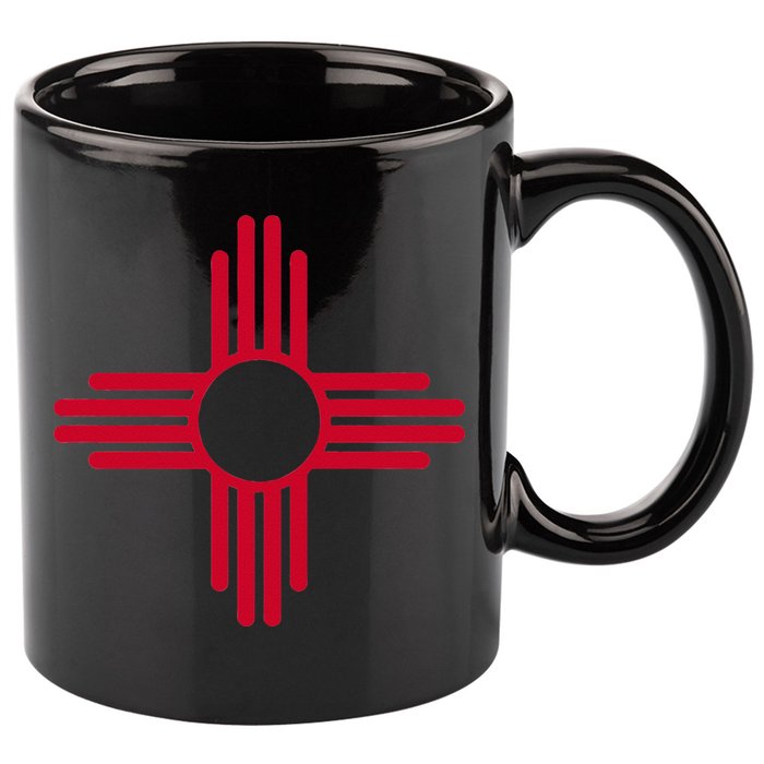 NEW MEXICO STATE FLAG ZIA SUN SYMBOL ALBUQUERQUE SANTA FE 11oz C Handle Ceramic Mug