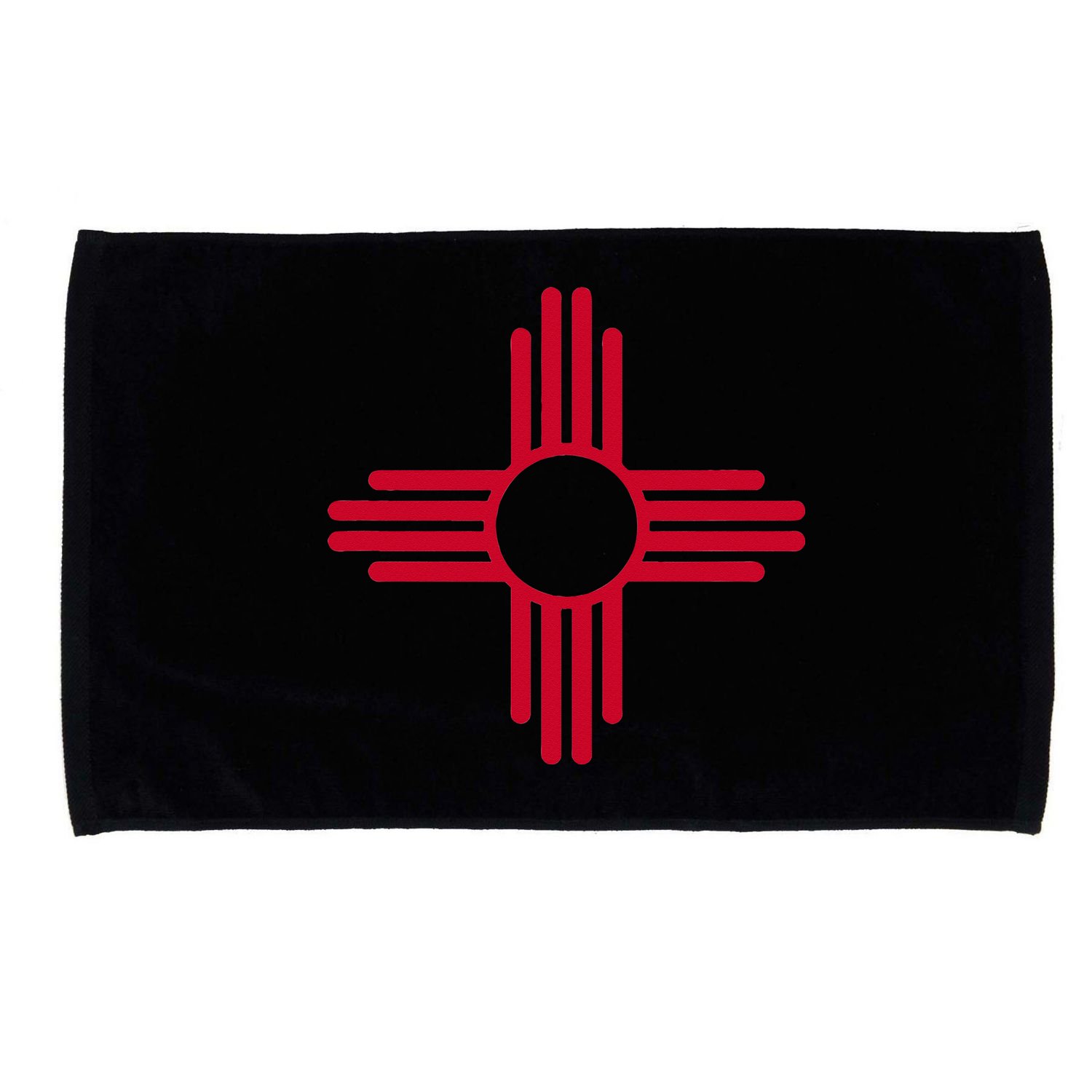 NEW MEXICO STATE FLAG ZIA SUN SYMBOL ALBUQUERQUE SANTA FE Microfiber Hand Towel