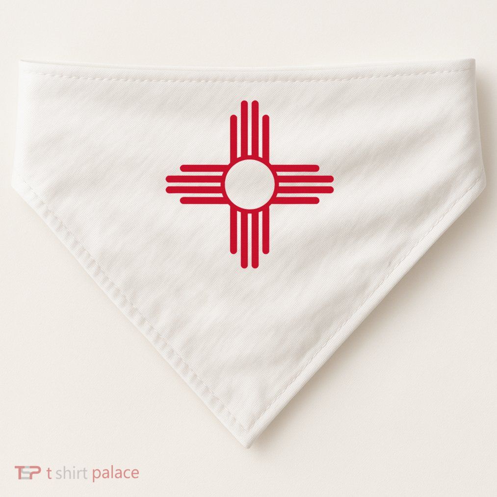 New Mexico State Flag Zia Sun Symbol Albuquerque Santa Fe USA-Made Doggie Bandana