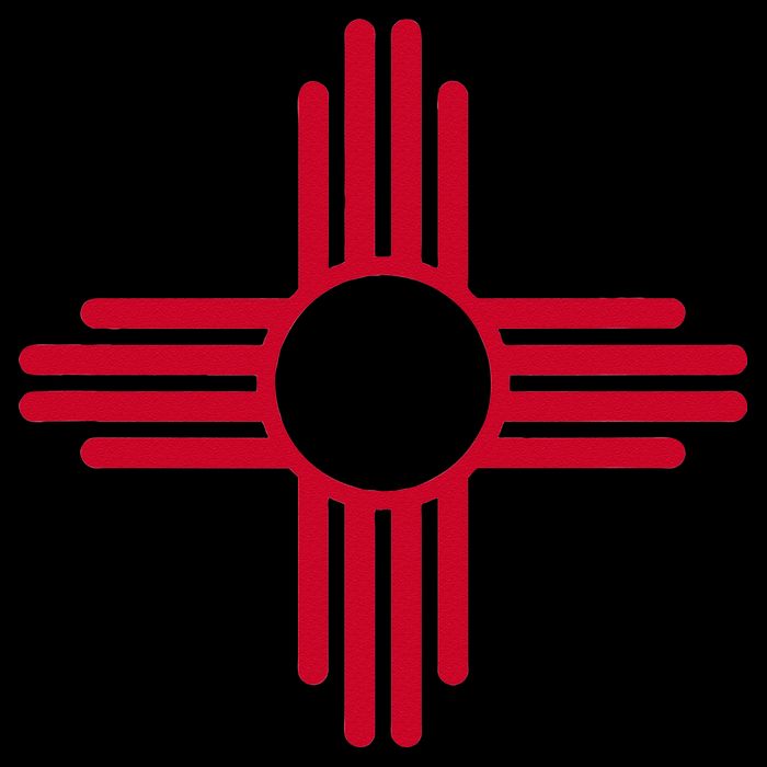 New Mexico State Flag Zia Sun Symbol Cooling Performance Crew T-Shirt