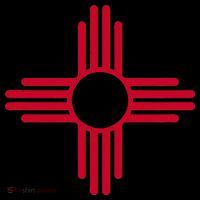 New Mexico State Flag Zia Sun Symbol 7-Panel Snapback Hat