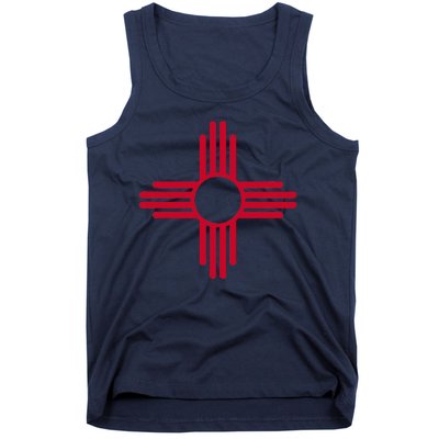 New Mexico State Flag Zia Sun Symbol Tank Top