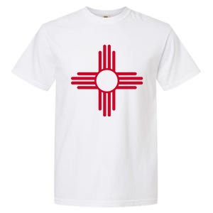 New Mexico State Flag Zia Sun Symbol Garment-Dyed Heavyweight T-Shirt