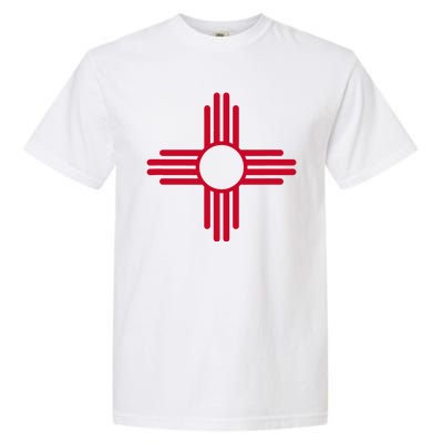 New Mexico State Flag Zia Sun Symbol Garment-Dyed Heavyweight T-Shirt