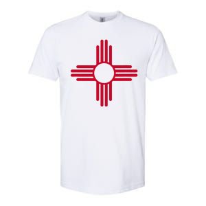 New Mexico State Flag Zia Sun Symbol Softstyle CVC T-Shirt