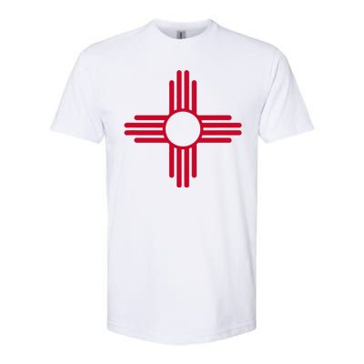 New Mexico State Flag Zia Sun Symbol Softstyle CVC T-Shirt