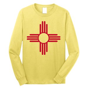 New Mexico State Flag Zia Sun Symbol Long Sleeve Shirt