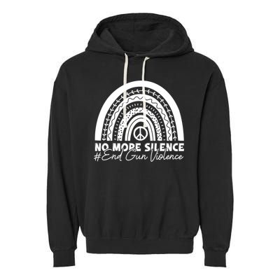 No More Silence End Gun Violence Awareness Day Wear Orange Garment-Dyed Fleece Hoodie