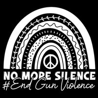 No More Silence End Gun Violence Awareness Day Wear Orange Impact Tech Backpack