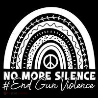 No More Silence End Gun Violence Awareness Day Wear Orange Flatbill Hat