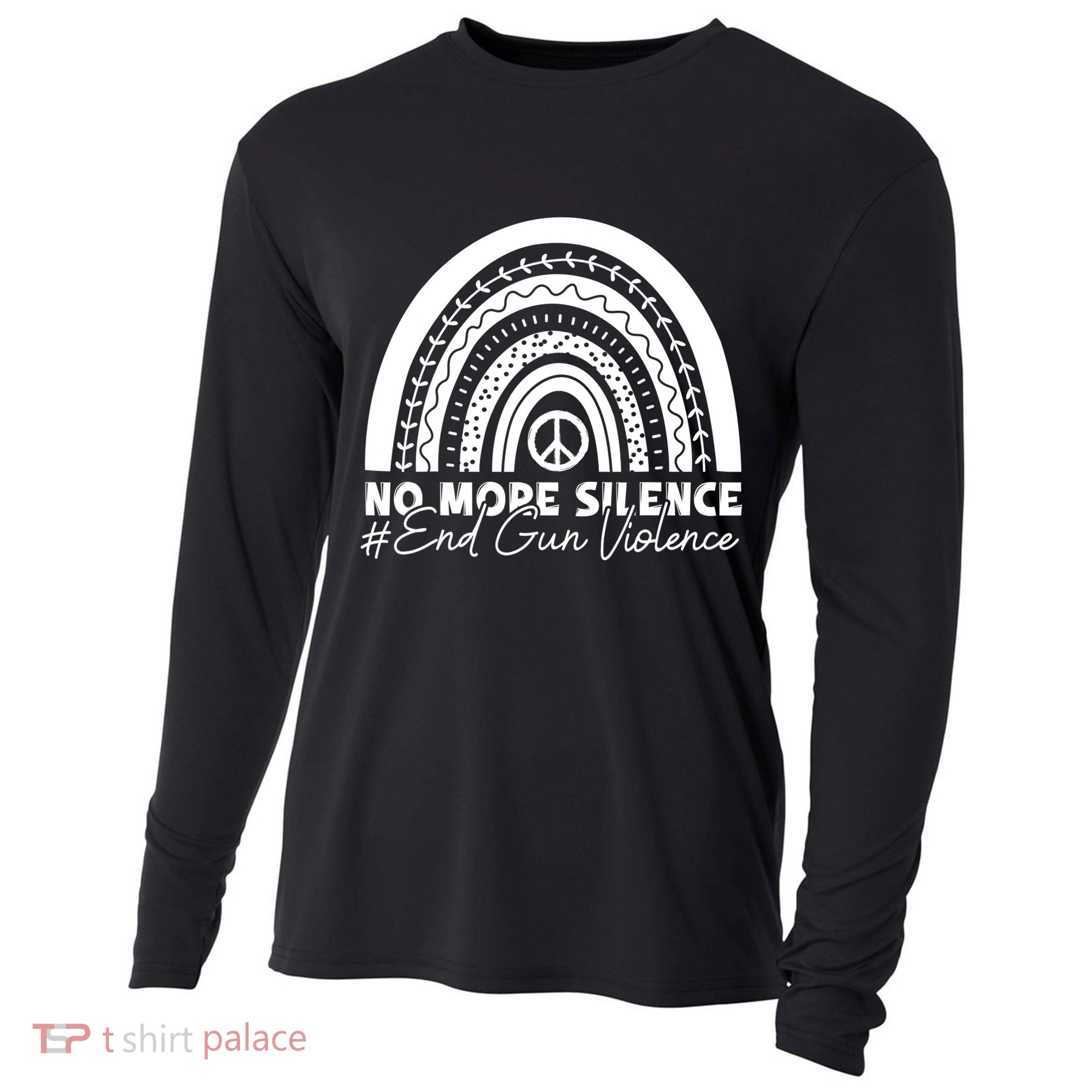 No More Silence End Gun Violence Awareness Day Wear Orange Cooling Performance Long Sleeve Crew