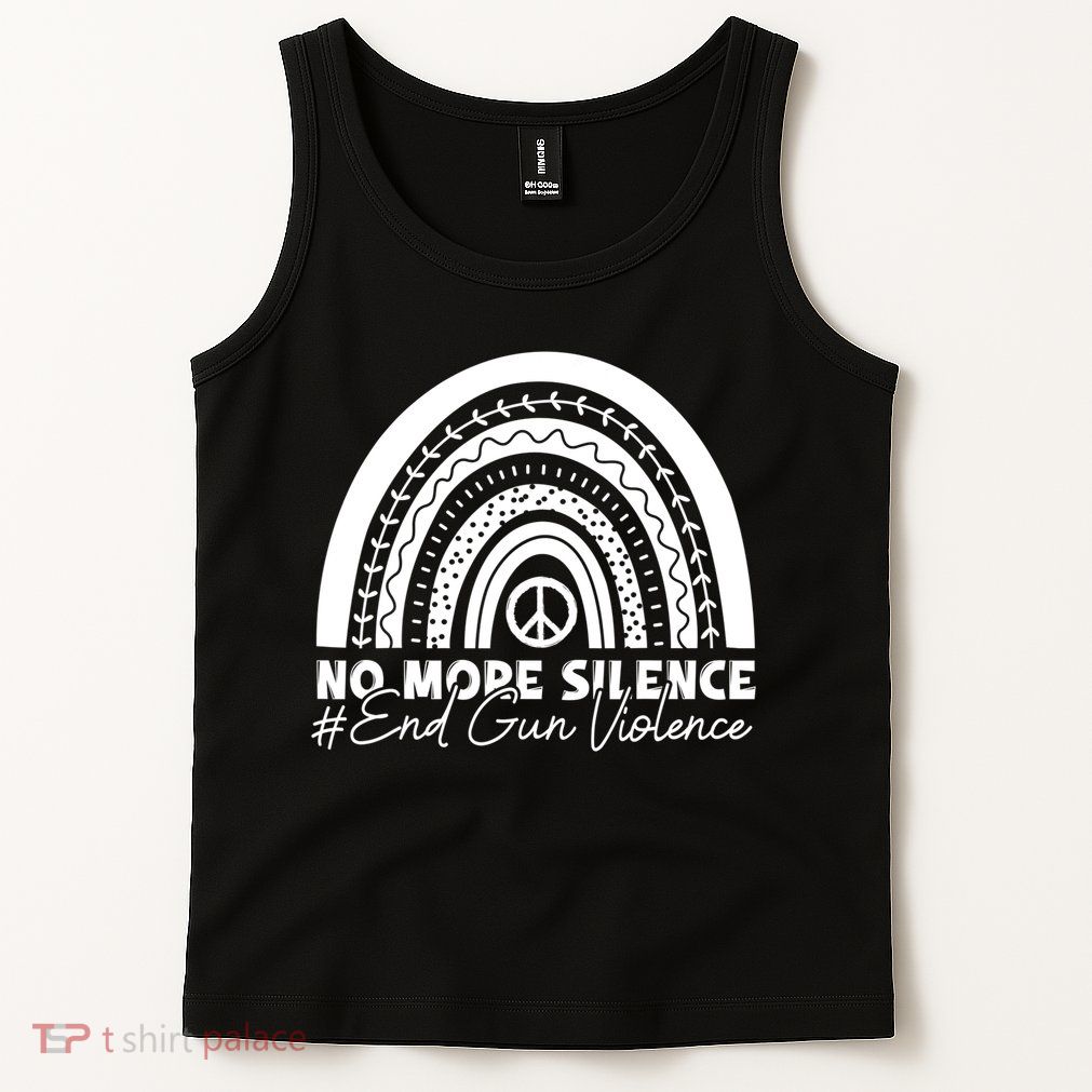 No More Silence End Gun Violence Awareness Day Wear Orange Tank Top