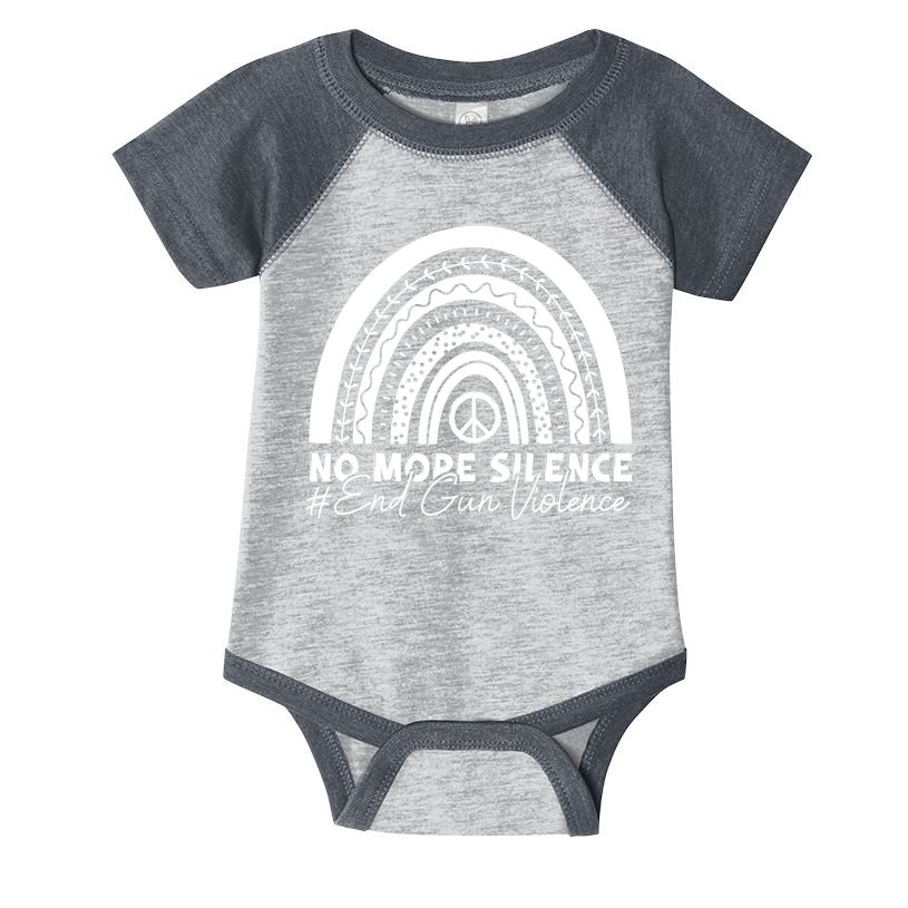No More Silence End Gun Violence Awareness Day Wear Orange Infant Baby Jersey Bodysuit