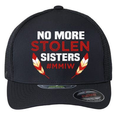 No More Stolen Sisters MMIW Missing Murdered Indigenous Girl Flexfit Unipanel Trucker Cap