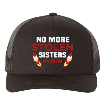 No More Stolen Sisters MMIW Missing Murdered Indigenous Girl Yupoong Adult 5-Panel Trucker Hat