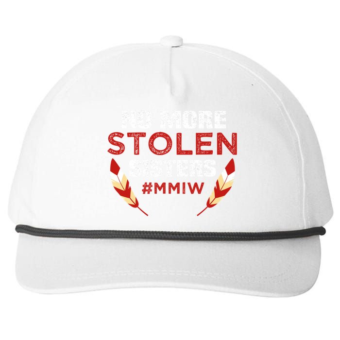 No More Stolen Sisters MMIW Missing Murdered Indigenous Girl Snapback Five-Panel Rope Hat